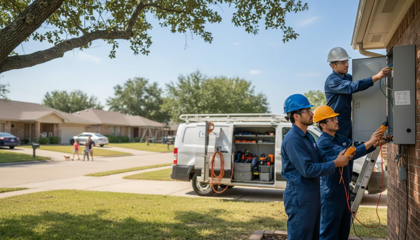 Certified electrician providing emergency electrical services in Frierson, LA